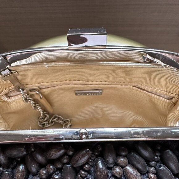 Ann Taylor dark brown beaded evening bag - Picture 4 of 8